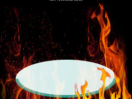 20" Round Tempered Glass Table Top Clear Glass 1 / 4" Thick Round Polished Edge - Transparent