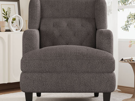 Upholstered Accent Chair Tufted Armchair For Living Room And Bedroom
