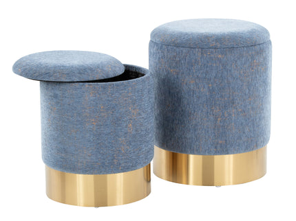 Marla - Contemporary Nesting Ottoman Set