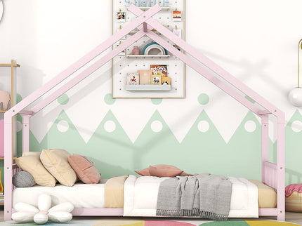 Metal House Bed