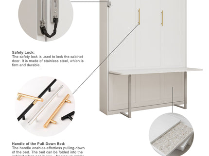Folding Vertical Murphy Wall Bed