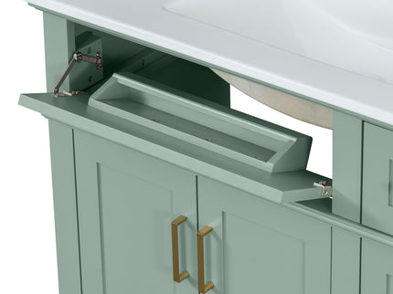Modern Bathroom Vanity With Sink, Soft Close Doors, 4 Storage Drawers