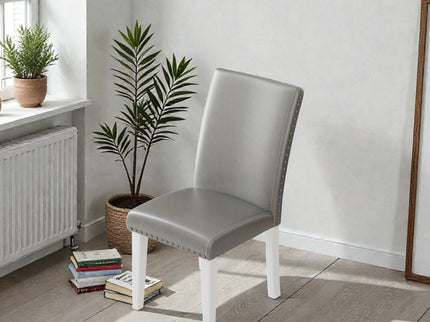 Upholstered Dining Chair With High Back Design (Set of 2)