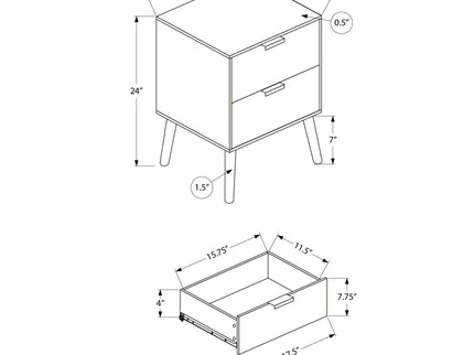 Modern Accent Table With Storage Drawers