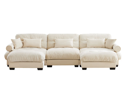 Super Comfort Oversized Modular Sectional Sofa With Movable Ottoman