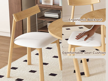 Modern Extendable Round Dining Table Set, Table With Chairs