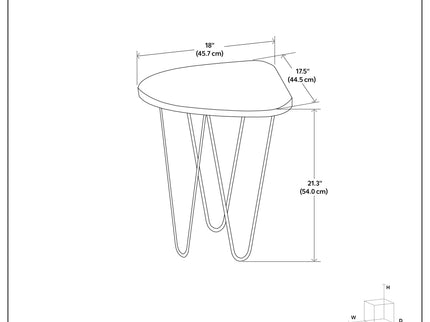 Patrice - Handcrafted Metal And Wood Accent Table