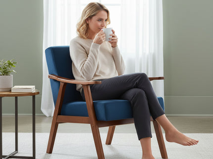 Accent Chair, Classic Mid Century Modern For Extra Seating