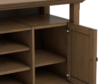 Amherst - TV Media Stand - Rustic Natural Aged Brown