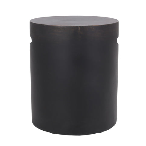 Outdoor End Table With Cutout Handle - Copper