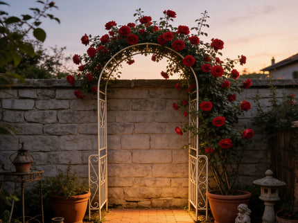 Metal Garden Arch Garden Arbor Trellis Climbing Plants Support Rose Arch Outdoor Arch