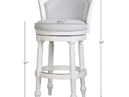 Barrel Back Stool With Swivel