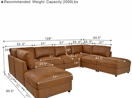 Modular Sectional With Custom Configuration