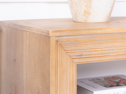 Console Table With Storage Shelf - Antique Natural / Light Natural / Natural