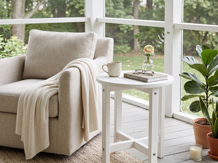 Round Outdoor Side Table