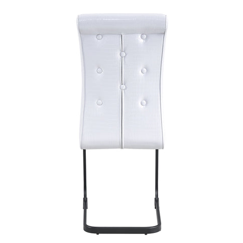 Alligator Skin Upholstered Dining Chairs