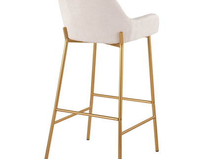 Daniella - Contemporary / Glam Fixed Height Bar Stool (Set of 2)