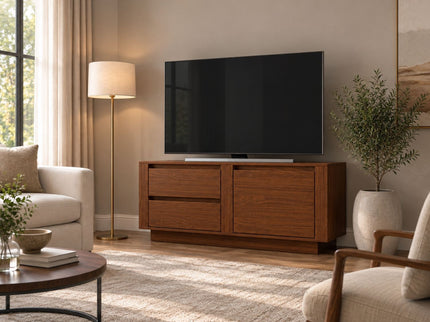 TV Stand For TVs Up To 50" With 1 Door And 2 Drawers