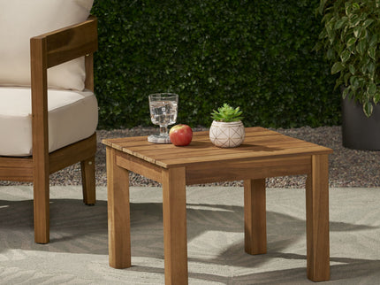 Halcyon - Outdoor Side Table With Slat Design