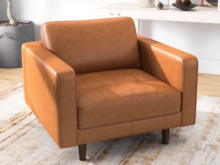 Catherine - Lounge Chair - Brown / Tan