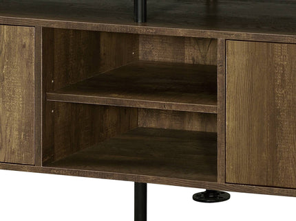 Ensata II - TV Stand - Rustic Oak / Black