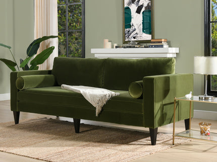 Nicholi - Mid-Century Modern Sofa - Olive Green