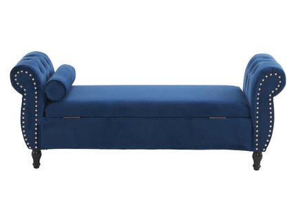 Luxurious Multifunctional Storage Ottoman Bench With Pillow