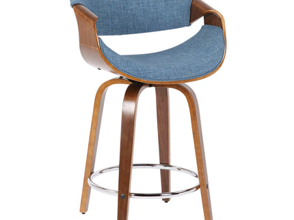 Curvini - Mid Century Modern Counter Stool (Set of 2)