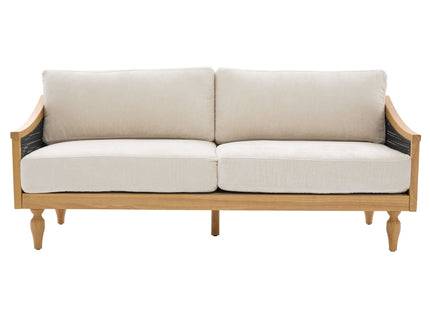 Loveseat Sofa With Armrests - Black
