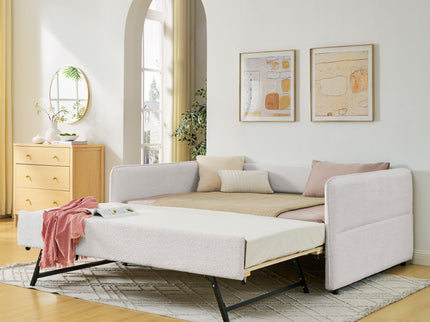 Upholstered Daybed With Pop Up Trundle