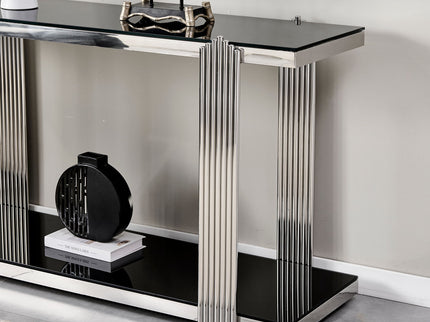 Console Table With Double Tier Storage