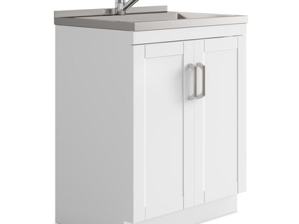 Kyle - Laundry Cabinet & Faucet And Stainless Steel Sink