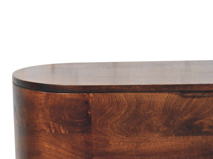 Rounded Lid Up Blanket Box