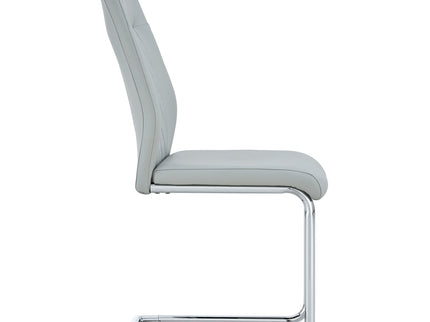 Modern Dining Chairs With Padded Seat, Metal Legs