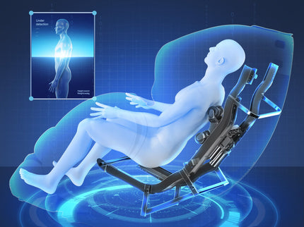 Bosscare - 3D Zero Gravity Massage Chair, Full Body Shiatsu Recliner With App
