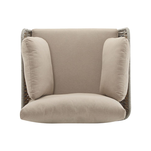 Rope Lounge Chair With Cushions For Modern Spaces
