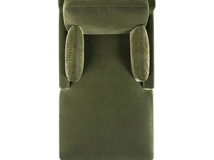 Pasadena - Modern Farmhouse Chaise Lounge Chair - Olive Green
