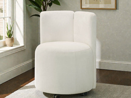 Side Chair With Swivel (Set of 2) - White