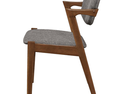 Modern Dining Chair And Zigzag Arm Design (Set of 2)