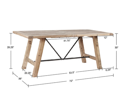 Sonoma - 4 Piece Dining Set - Natural
