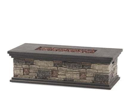 Fire Pit With Lightweight Concrete And Steel Frame