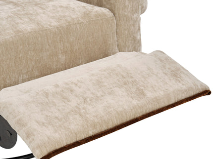 Manual Recliner Chair With Swivel Rocker Function, Dual Recline Angles