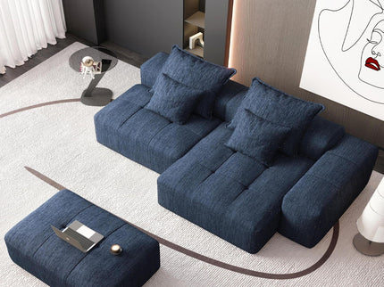 Modern Oversized Diy Combination Modular Sectional Sofa & Pillows