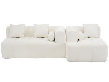 Sectional Free Combined Sofa With 2 Side Pockets