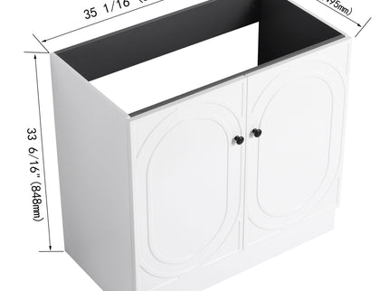 Modern Freestanding Bathroom Vanity With Soft Close Cabinet Doors