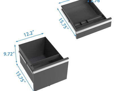 Metal Drawer Mobile File Cabinet With Lock For Home Office Organizer
