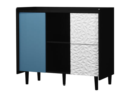 Modern Sideboard Buffet Cabinet With Doors And Unique Panel Styling
