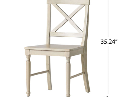 Dining Chair With X Shaped Back (Set of 2)
