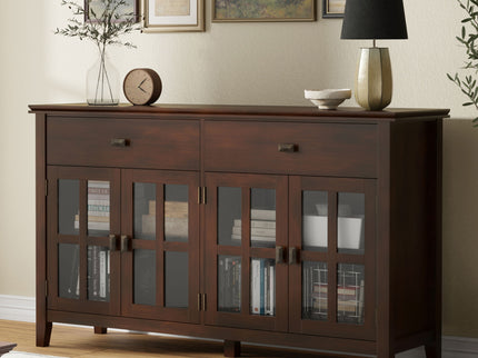 Artisan - Large 4 Door Sideboard Buffet - Russet Brown