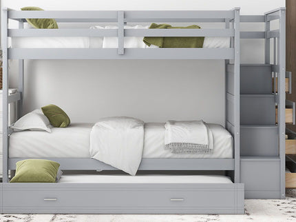Bunk Bed With Trundle And Staircase